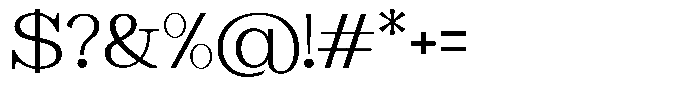 Astorina Light Expanded Font OTHER CHARS