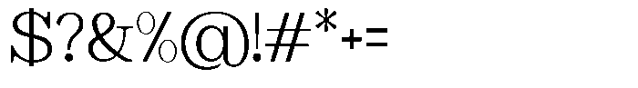 Astorina Light Font OTHER CHARS