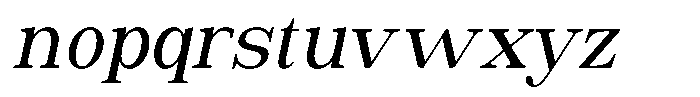 Astorina Medium Condensed Slanted Font LOWERCASE