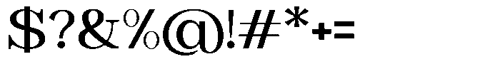 Astorina Medium Expanded Font OTHER CHARS