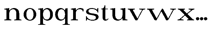 Astorina Medium Expanded Font LOWERCASE