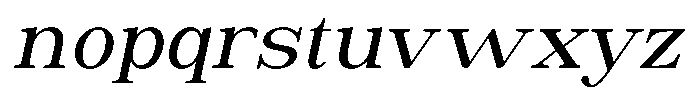 Astorina Medium Slanted Font LOWERCASE