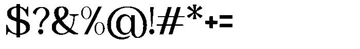 Astorina Medium Font OTHER CHARS