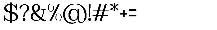 Astorina Regular Font OTHER CHARS