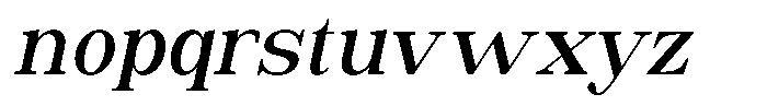 Astorina Semi Bold Condensed Slanted Font LOWERCASE