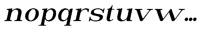 Astorina Semi Bold Expanded Slanted Font LOWERCASE