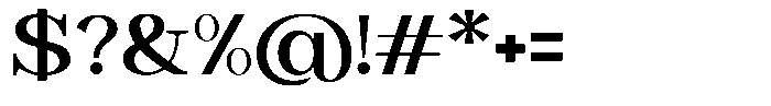 Astorina Semi Bold Expanded Font OTHER CHARS
