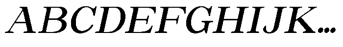 Astorina Semi Bold Slanted Font UPPERCASE