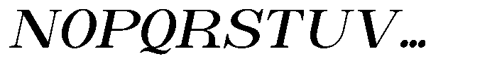 Astorina Semi Bold Slanted Font UPPERCASE