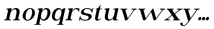 Astorina Semi Bold Slanted Font LOWERCASE