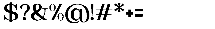 Astorina Semi Bold Font OTHER CHARS