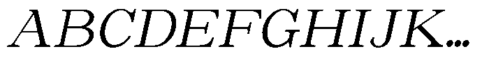 Astorina Slanted Font UPPERCASE