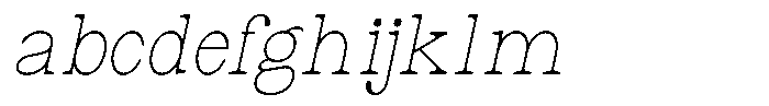 Astorina Thin Condensed Slanted FONT