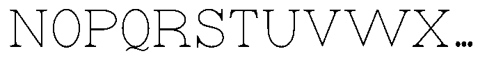 Astorina Thin Condensed Font UPPERCASE