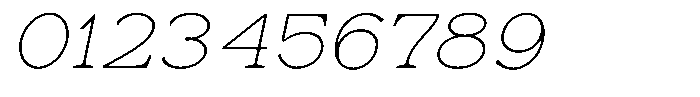 Astorina Thin Expanded Slanted Font OTHER CHARS