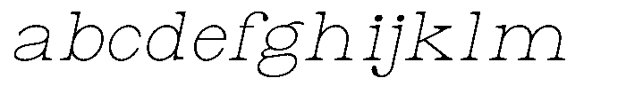 Astorina Thin Expanded Slanted FONT