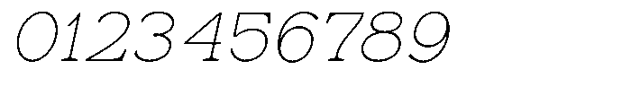 Astorina Thin Slanted Font OTHER CHARS