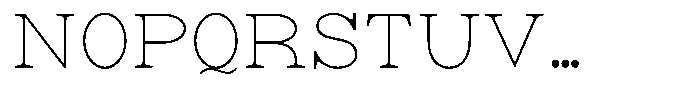 Astorina Thin Font UPPERCASE