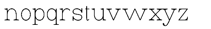Astorina Thin Font LOWERCASE