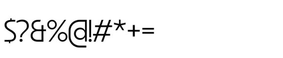 Astra Extra Light Font OTHER CHARS