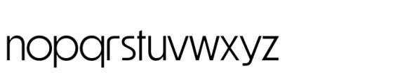 Astra Extra Light Font LOWERCASE