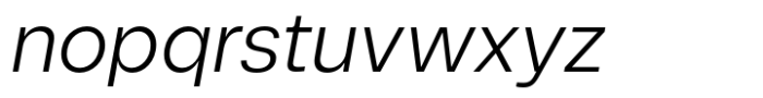 Astra Light Italic Font LOWERCASE