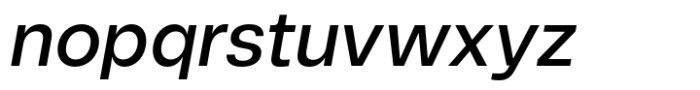 Astra Medium Italic Font LOWERCASE