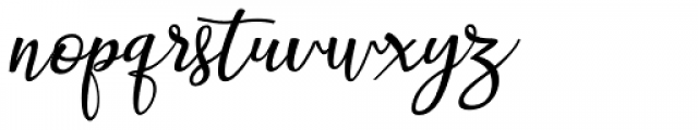 Astra Script Regular Font LOWERCASE