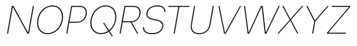 Astra Thin Italic Font UPPERCASE