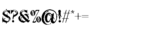 Astral Melted Font OTHER CHARS