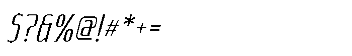 Astravictus Light Italic Font OTHER CHARS