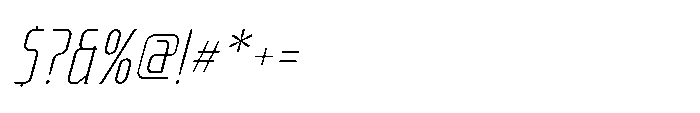 Astravictus Thin Italic Font OTHER CHARS