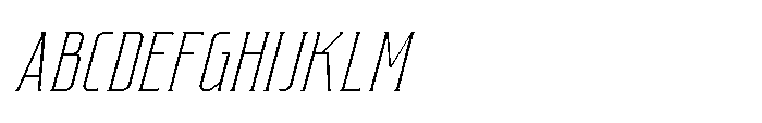Astravictus Thin Italic Font UPPERCASE