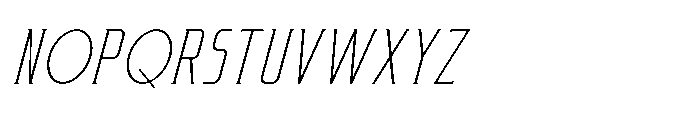 Astravictus Thin Italic Font UPPERCASE