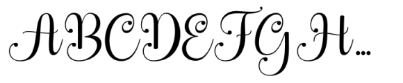 Astrillia Script Font UPPERCASE