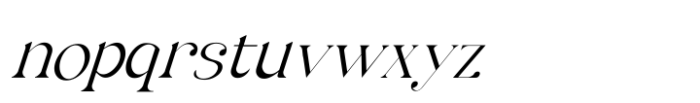 Astro Serif Thin Italic Font LOWERCASE