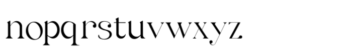 Astro Serif Thin Font LOWERCASE