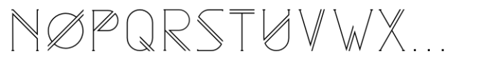 Astrobia Thin Regular Font UPPERCASE