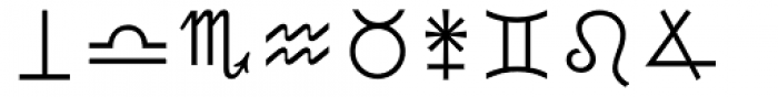 Astrology Font UPPERCASE