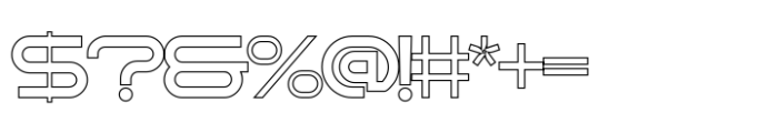 Astron Kidos Regular Outline Font OTHER CHARS