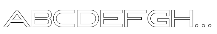 Astron Kidos Regular Outline Font UPPERCASE