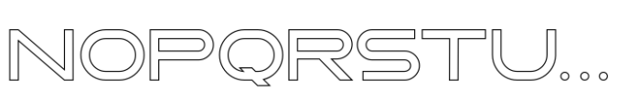 Astron Kidos Regular Outline Font UPPERCASE