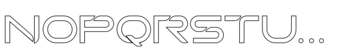Astron Kidos Regular Outline Font LOWERCASE