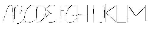 Astrophile Font UPPERCASE