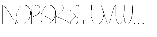 Astrophile Font UPPERCASE
