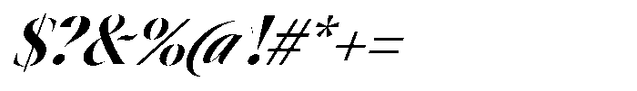 Astrovia Serif Black Italic Font OTHER CHARS