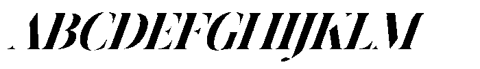 Astrovia Serif Black Italic Font UPPERCASE