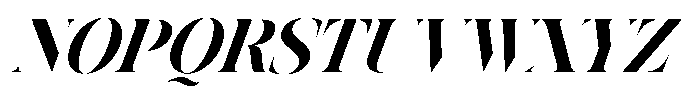 Astrovia Serif Black Italic Font UPPERCASE