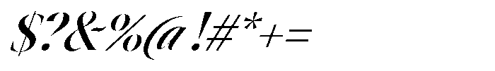 Astrovia Serif Bold Italic Font OTHER CHARS