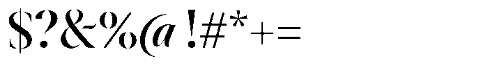 Astrovia Serif Bold Font OTHER CHARS